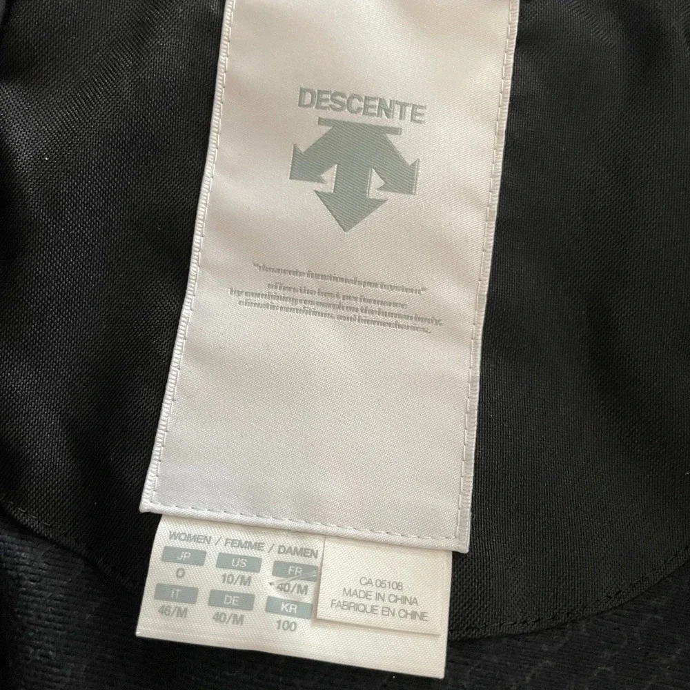 Descente Heat Ski Jacket Womens 10 Med Coral Full‎ Zip Winter Coat Pink